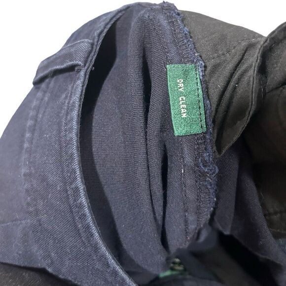 Lauren Ralph Lauren Flat Front Straight Ankle Pants Dark Blue Plus Size 16W - Picture 9 of 12